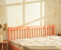 Alexandria Solid Wood King Size Bed - Furniselan Coral Peach