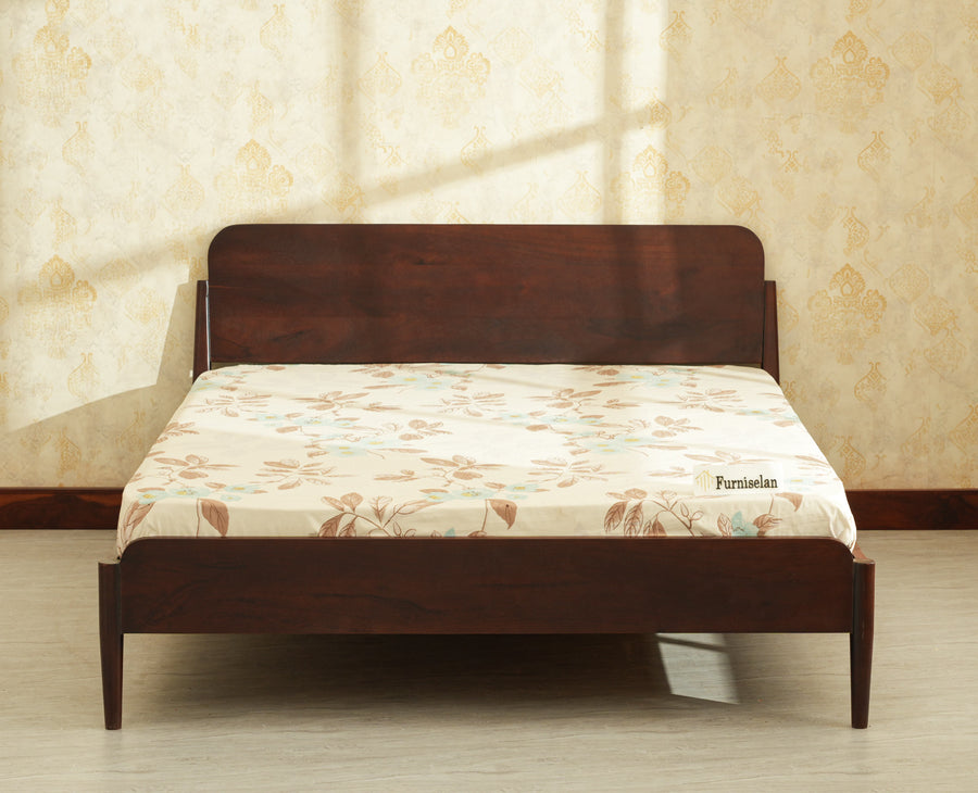 Wellington Solid Wood King Size Bed Grey Finish