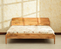 Wellington Solid Wood King Size Bed Natural Finish