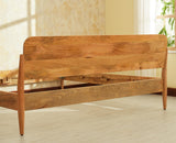 Wellington Solid Wood King Size Bed Natural Finish