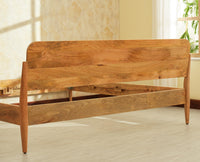 Wellington Solid Wood King Size Bed Natural Finish