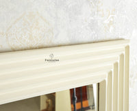 Bengaluru Solid Wood Frame with Mirror Furniselan Frosty White