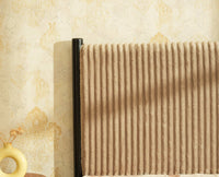 Yelahanka Fluted Wooden King Upholstered Bed Black Finish