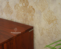 Albania Solid Wood Four Door Tv cabinet Furniselan White Finish