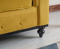 Haralur 3 Seater Sofa - sofa - Furniselan - Mustard