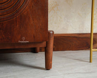 Italy Wooden Sideboard cabinet- 2 Doors and Drawers Furniselan Grey Finish