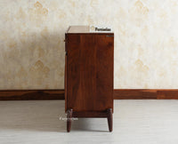 Italy Wooden Sideboard cabinet- 3 Doors and Drawers Furniselan Grey Finish