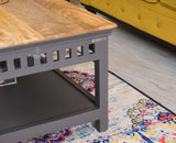 Alexandria Solid Wood Coffee Table - Coffee Tables - Furniselan Slate-Grey