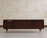 Boston Solid Wood Tv Entertainment Unit Set Of Three Furniselan Grey Finish