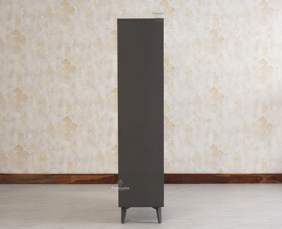 Bengaluru Solid Wood Crockery Cabinet four Doors - Tv Cabinet - Furniselan Slate-Grey