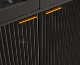 Bengaluru Solid Wood Crockery Cabinet four Doors - Tv Cabinet - Furniselan Slate-Grey
