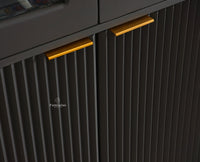 Bengaluru Solid Wood Crockery Cabinet four Doors - Tv Cabinet - Furniselan Slate-Grey