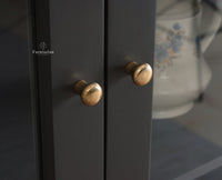 Bengaluru Solid Wood Crockery Cabinet four Doors - Tv Cabinet - Furniselan Slate-Grey