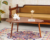 Pearl Solid Wood Triangle  Coffee Table Furniselan - Maple-Finish