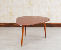 Pearl Solid Wood Triangle  Coffee Table Furniselan - Maple-Finish