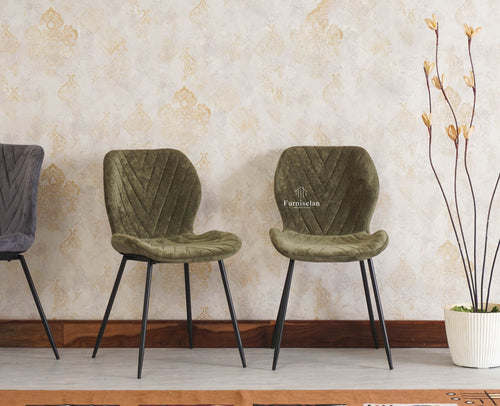 Maverick Living Study Chair Dining Chair set of Two Furniselan - Green
