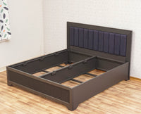 Bengaluru Solid Wood King Size Bed in Storage Box - Furniselan Slate-Grey