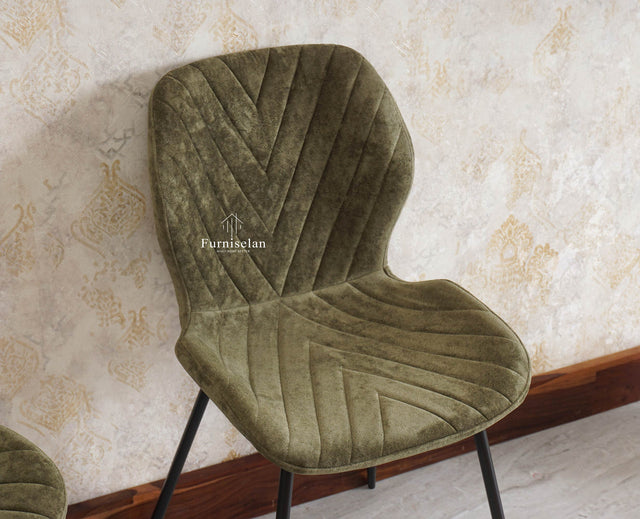 Maverick Living Study Chair Dining Chair set of Two Furniselan - Green