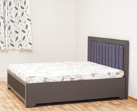 Bengaluru Solid Wood King Size Bed in Storage Box - Furniselan Slate-Grey