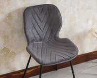 Maverick Living Study Chair Dining Chair set of Two Furniselan - Grey