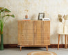 Austria Premium Edition Wooden Sideboard Cabinet-Two Door Furniselan Natural FinishFurniselan
