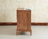 Brisbane Elite Storage Two Door Wooden Cabinet Sideboard  Furniselan Natural oak Finish