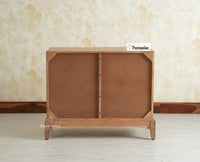 Brisbane Elite Storage Two Door Wooden Cabinet Sideboard  Furniselan Natural oak Finish