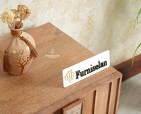 Brisbane Elite Storage Three Door Wooden TV Cabinet Media Unit Furniselan Natural Oak Finish