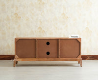 Brisbane Elite Storage Three Door Wooden TV Cabinet Media Unit Furniselan Natural Oak Finish