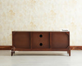 Brisbane Elite Storage Three Door Wooden TV Cabinet Media Unit Furniselan grey finish