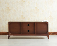 Brisbane Elite Storage Three Door Wooden TV Cabinet Media Unit Furniselan grey finish