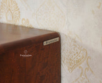 Boston Solid Wood Rattan Cane Chest of Drawer Six Drawer Dressing Chester Furniselan Brown-Finish