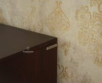 Brisbane Elite Storage Three Door Wooden TV Cabinet Media Unit Furniselan grey finish