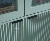 Bengaluru Solid Wood Bookshelf Cabinet four Doors Furniselan Silt-Green