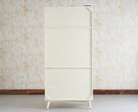 Bengaluru Solid Wood Bookshelf Cabinet four Doors Furniselan Milky White