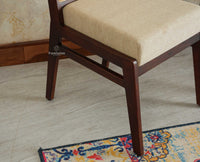 Boston Solid Wood Rattan Cane Chair Set of Two Furniselan Grey Finish