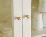 Bengaluru Solid Wood Crockery Cabinet four Doors - Tv Cabinet - Furniselan - Frosty White