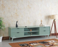 Bengaluru Solid Wood TV Cabinet Four Drawer Furniselan - Silt Green