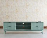 Bengaluru Solid Wood TV Cabinet Four Drawer Furniselan - Silt Green