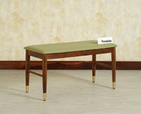 Boston Solid Wood Rattan Cane Dining Table Eight Seater Set with Bench Furniselan Teak Finish