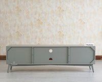 Bengaluru Solid Wood TV Cabinet Four Drawer Furniselan - Cool Grey
