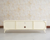 Bengaluru Solid Wood TV Cabinet Four Drawer Furniselan - Frosty White