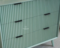 Bengaluru Solid Wood Wide Six Drawer Chest of Drawers Furniselan - Silt Green