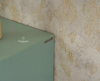Bengaluru Solid Wood Wide Six Drawer Chest of Drawers Furniselan - Silt Green