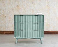 Bengaluru Solid Wood Wide Six Drawer Chest of Drawers Furniselan - Silt Green