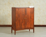 Wellington Solid Wood Bar Cabinet - Bar Cabinet - Furniselan- Brown Finish