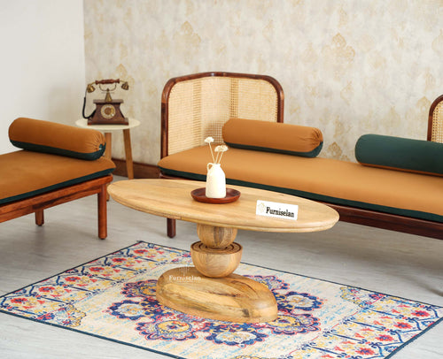 Telford Solid Wood Oval Coffee Table