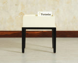 Croatia Solid Wood One Drawer Bedside Table Frosty White