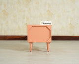 Poland Solid Wood Bedside Table One Door Coral Peach
