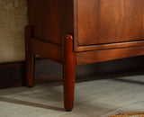 Wellington Solid Wood Bar Cabinet - Bar Cabinet - Furniselan- Brown Finish